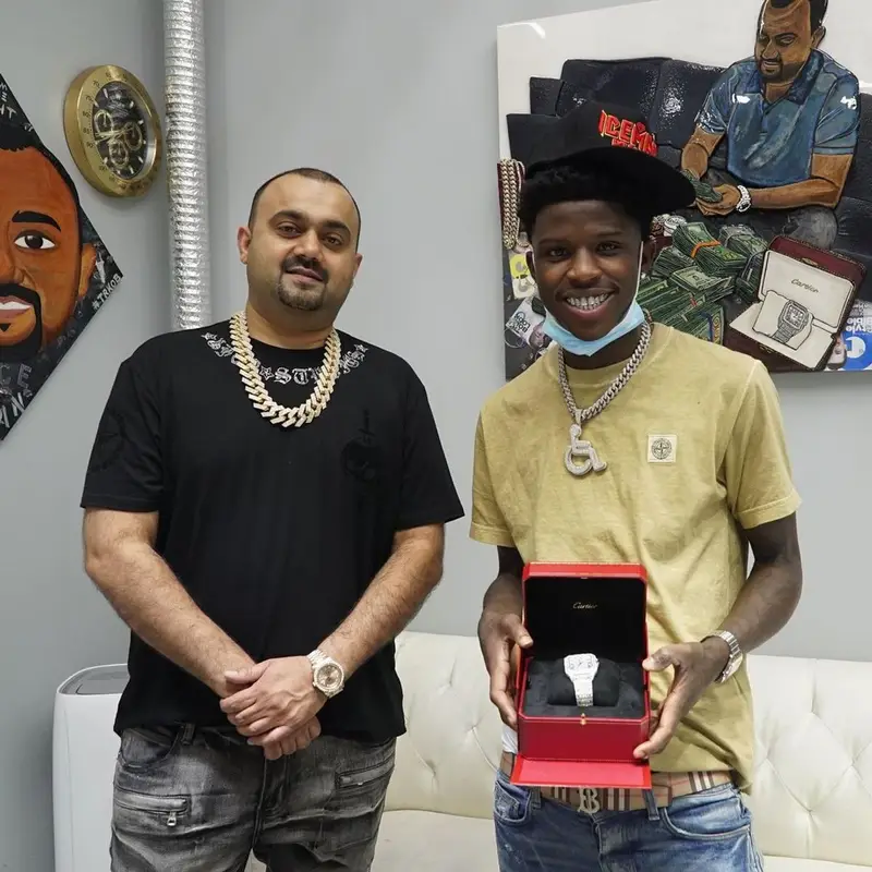 Quando Rondo outfit in Stone Island, Amiri, and Jordan, 2021