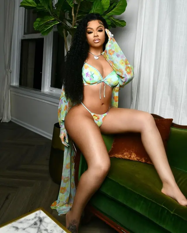 Latto outfit in Savage X Fenty, 2021