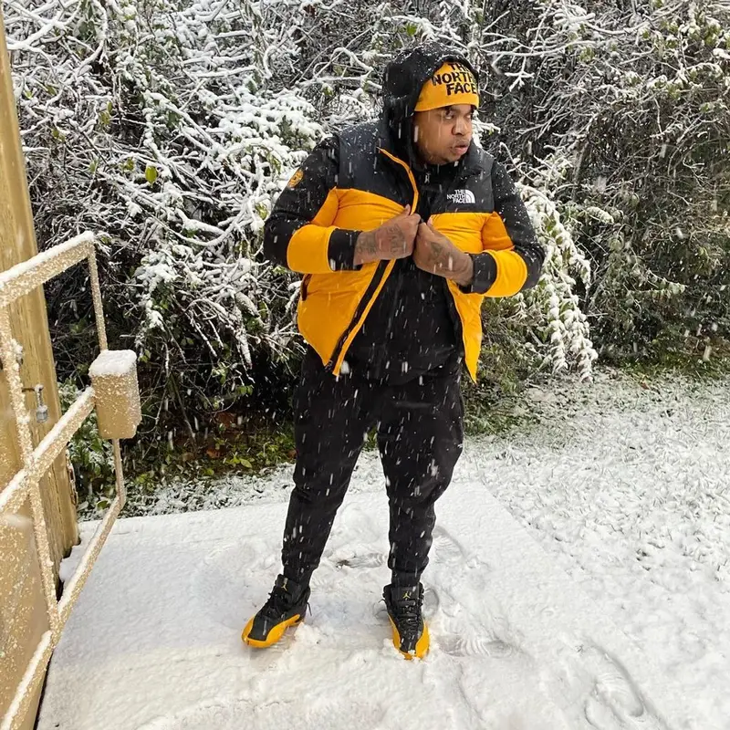 Big Yavo outfit in The North Face and Jordan, 2020