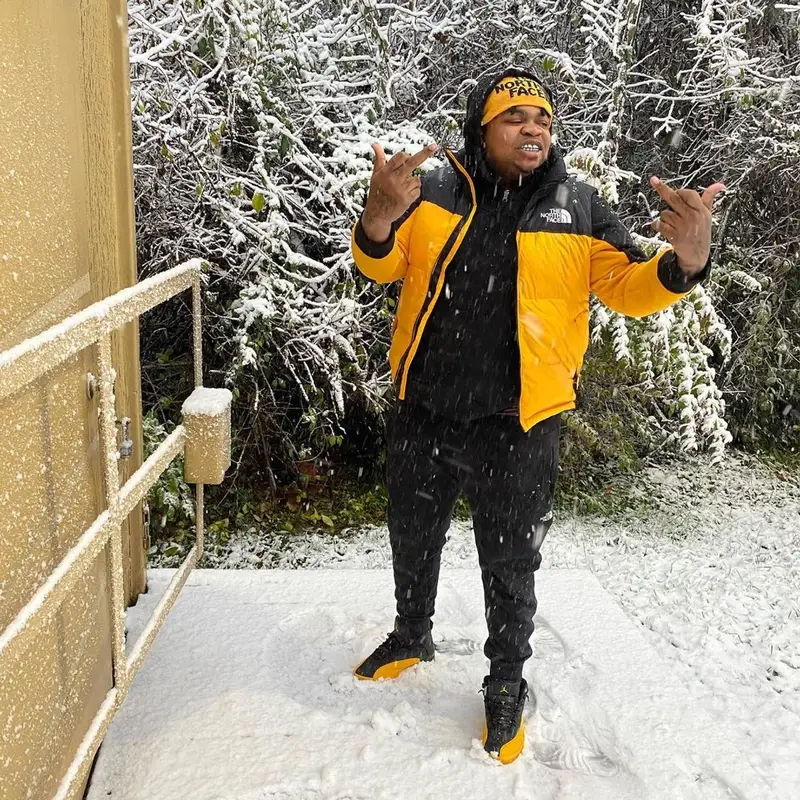 Big Yavo outfit in The North Face and Jordan, 2020