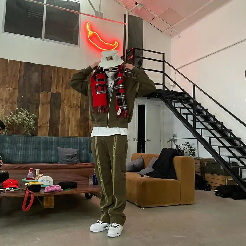Kidd Keo outfit in Gucci, Tommy Hilfiger, and Burberry, 2021