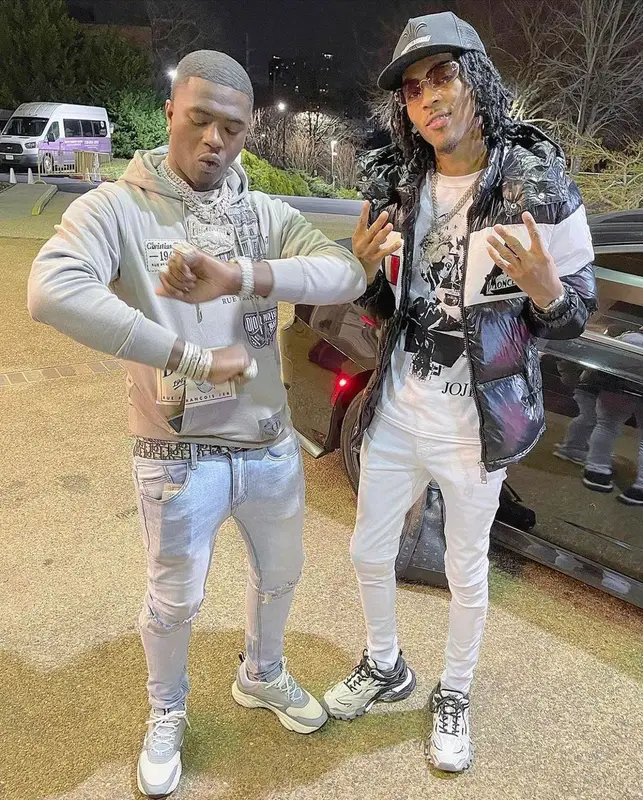 Bankroll Freddie outfit in Dior and Amiri, 2021