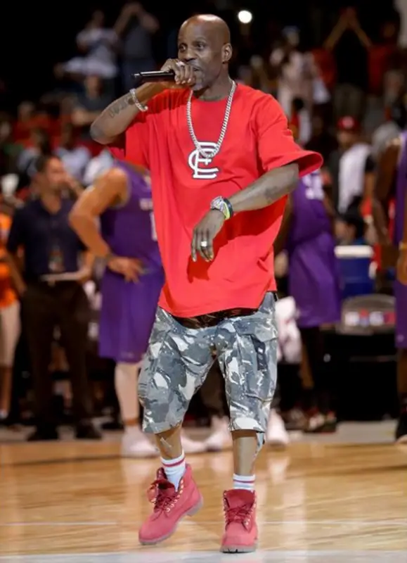 DMX outfit in Etc Tacoma, G-Star RAW, and Timberland, 2021