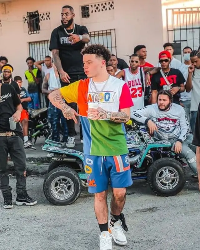 Lil Mosey outfit in Akoo and Jordan, 2021
