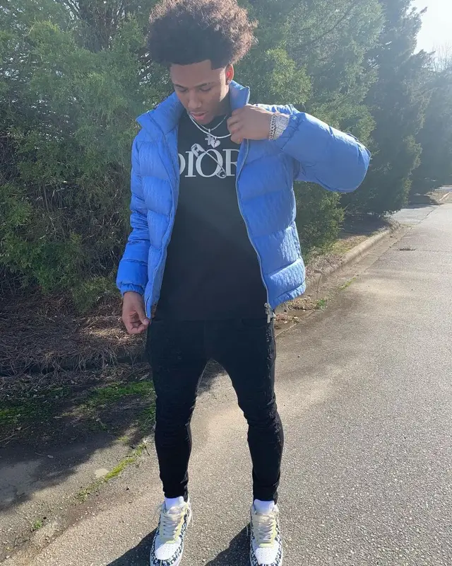 Mikey outfit in Dior and Valabasas, 2021