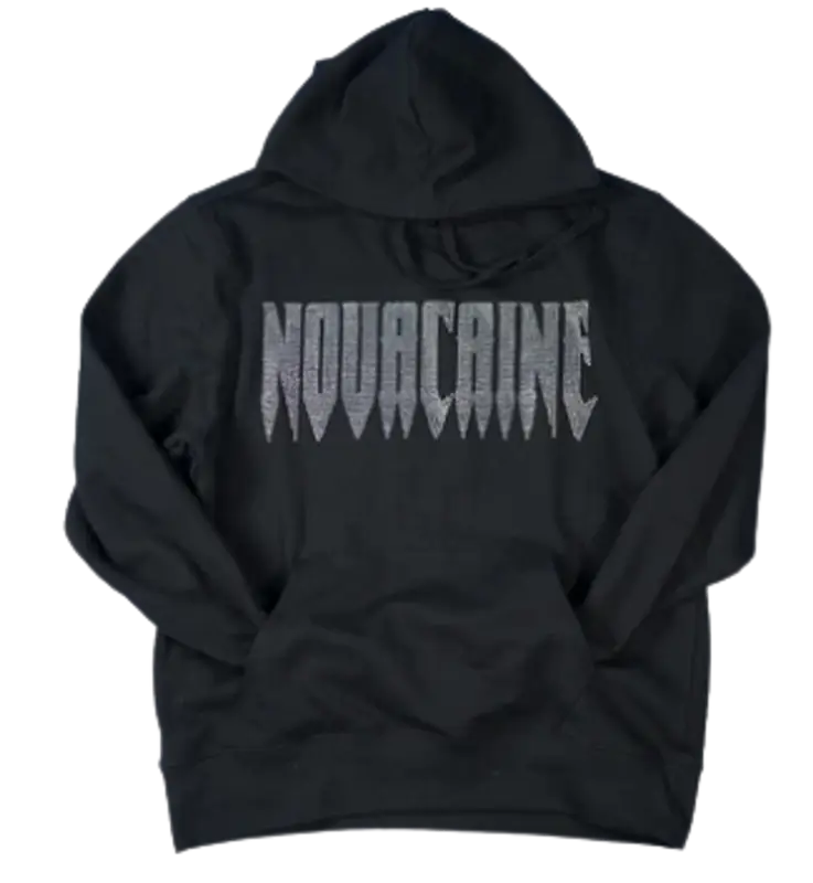 Novacaine Rhinestone Black Hoodie $120