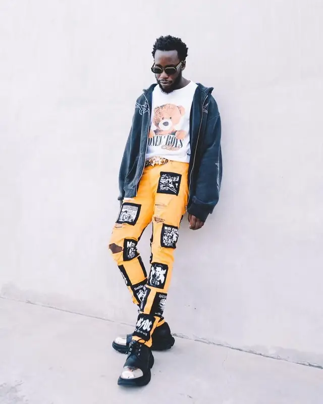 T-Shyne outfit in Mood, Alexander McQueen, and Prada, 2021