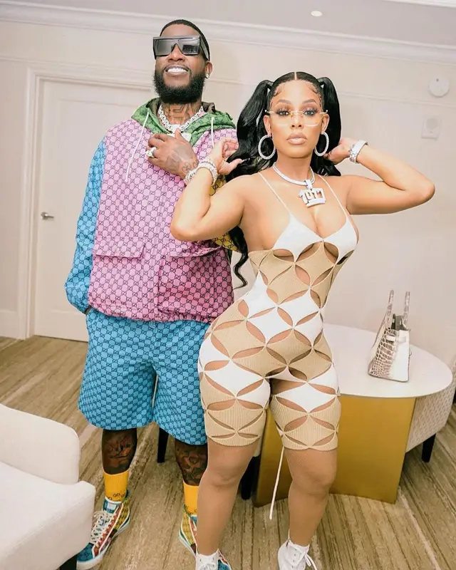 Gucci Mane outfit in Gucci and Celine, 2021