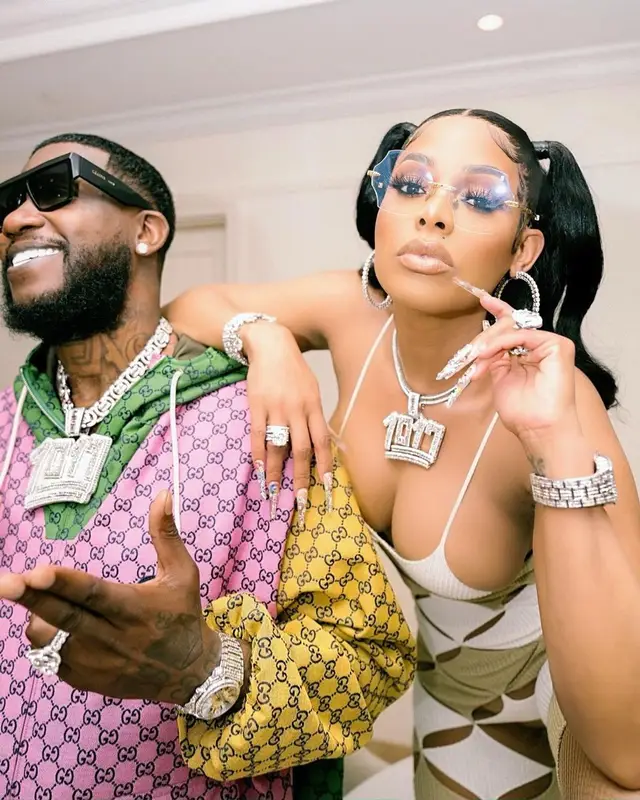 Gucci Mane outfit in Gucci and Celine, 2021