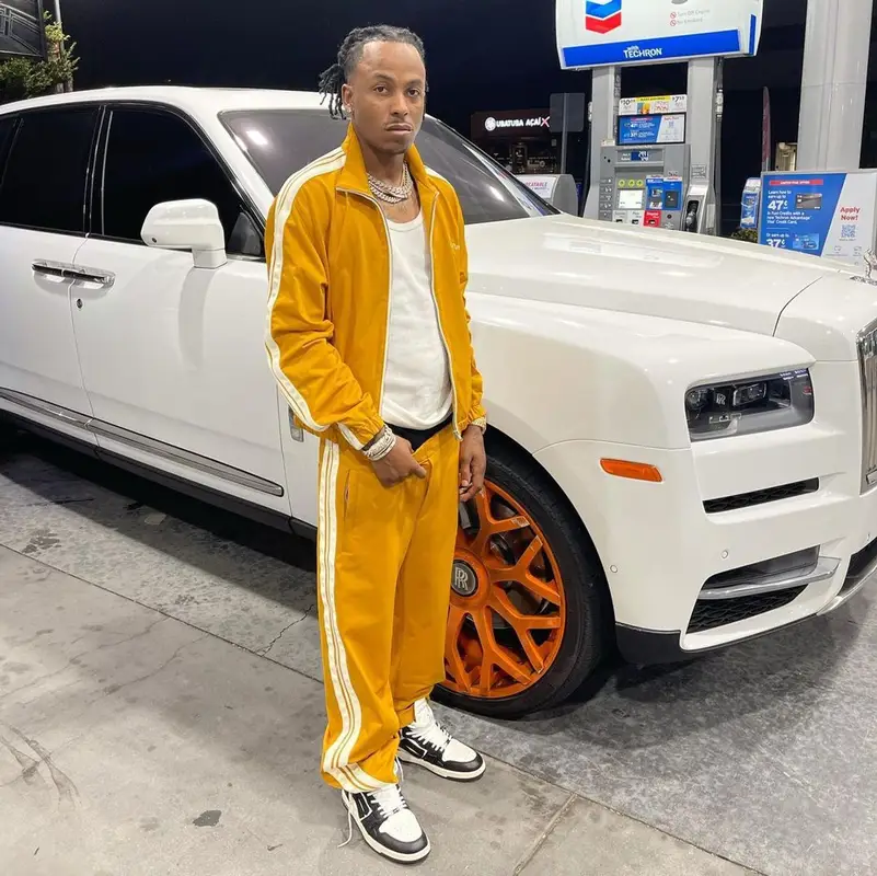 Rich The Kid outfit in Marni and Amiri, 2021