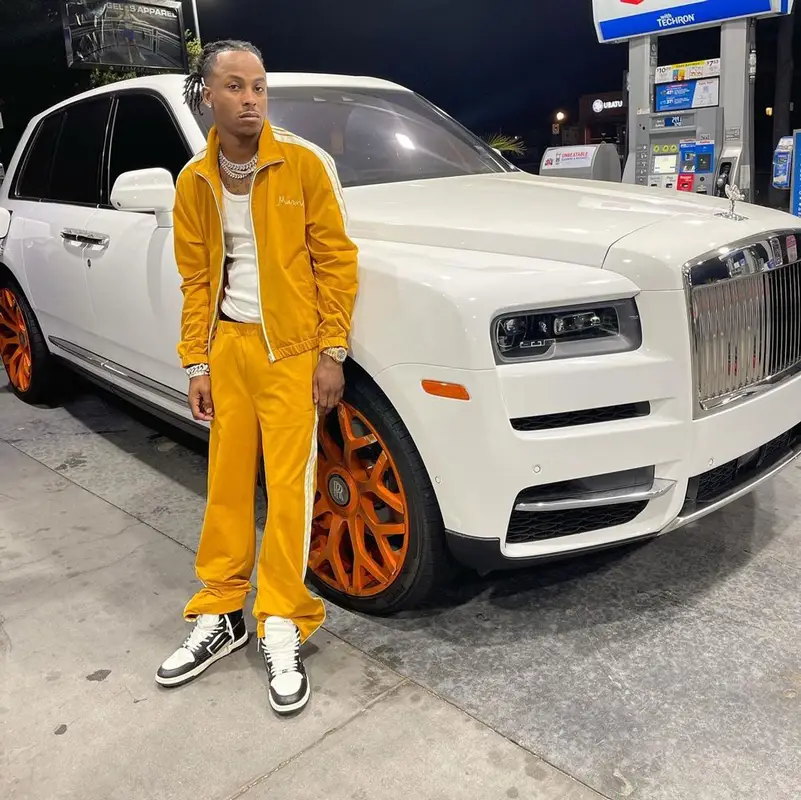 Rich The Kid outfit in Marni and Amiri, 2021