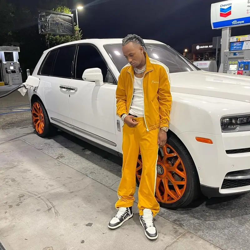 Rich The Kid outfit in Marni and Amiri, 2021
