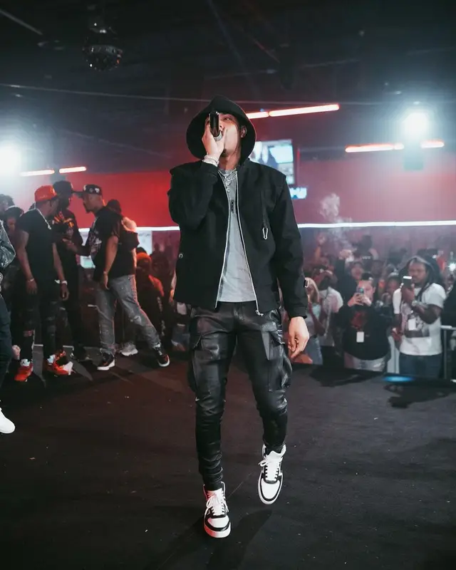 G Herbo outfit in Celine and Amiri, 2021