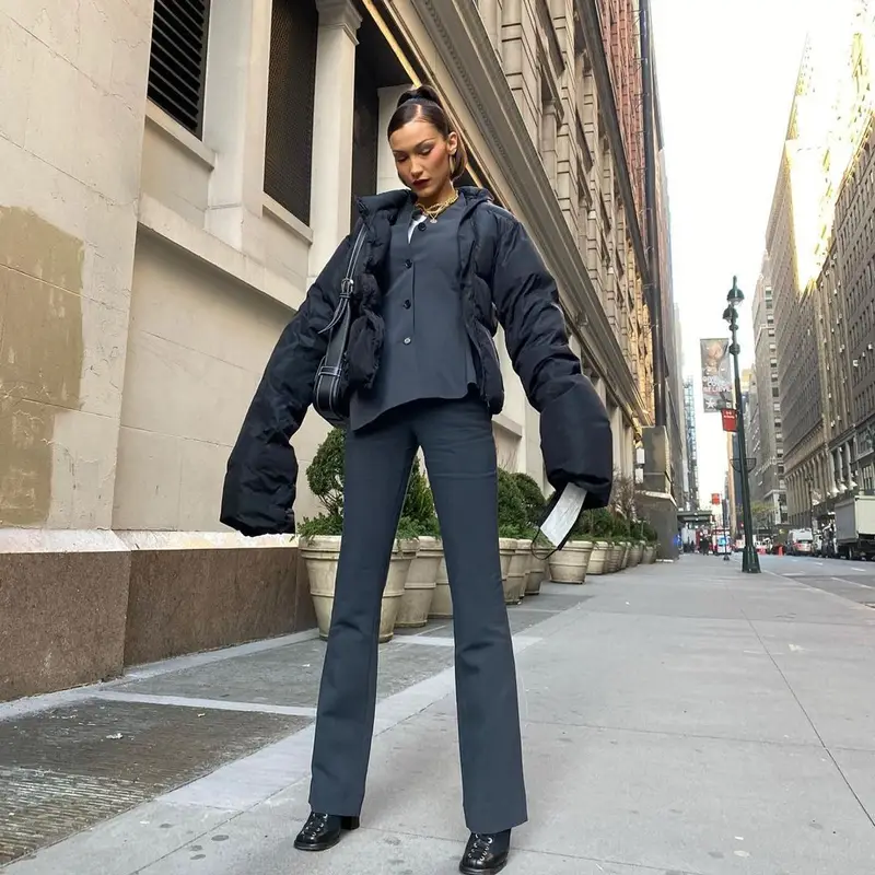 Bella Hadid outfit in Coperni and Evolve Together, 2020