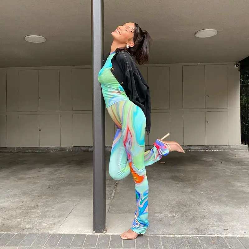 Bella Hadid outfit in Fenty, 2020