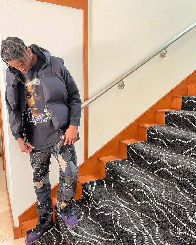 Shai outfit in Yeezy, Gallery Dept., and Kapital, 2021