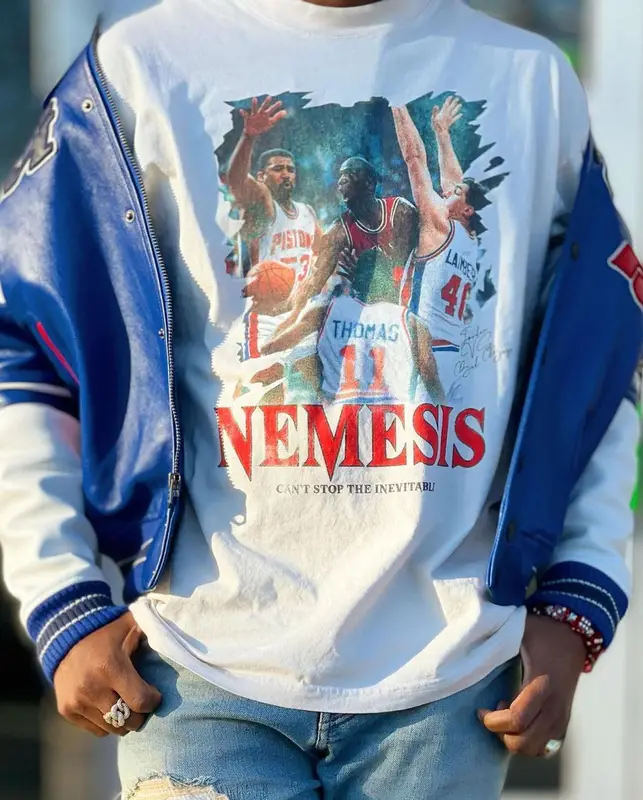 Fabolous outfit in Nemesis, Jordan, and Just Don, 2021
