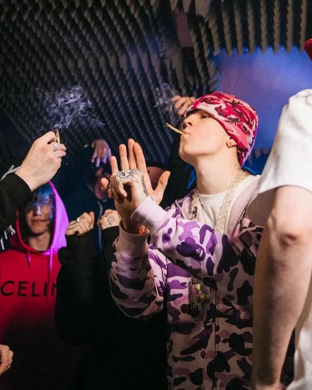 SODA LUV outfit in Bape, Stone Island, and Automatic Vertical, 2021