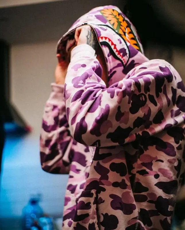 SODA LUV outfit in Bape, Stone Island, and Automatic Vertical, 2021