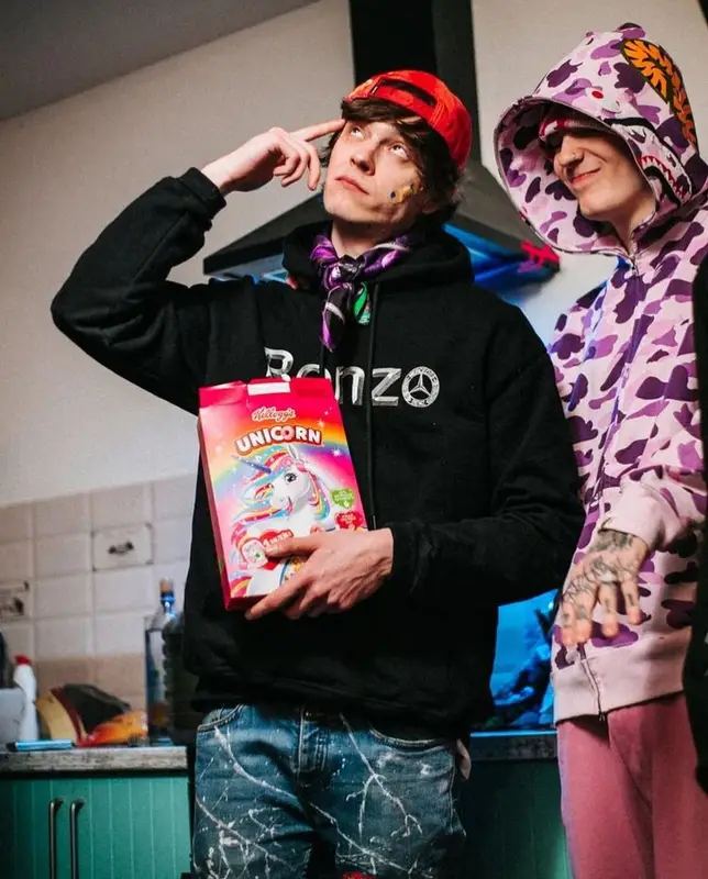 SODA LUV outfit in Bape, Stone Island, and Automatic Vertical, 2021