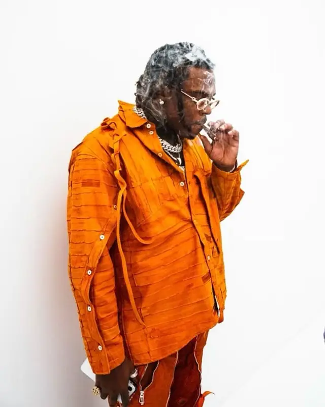Gunna outfit in Mokoo, Lanvin, and Cartier, 2021