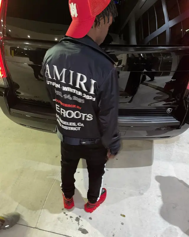 Jackboy outfit in Dolce & Gabbana, Dior, and Amiri, 2021
