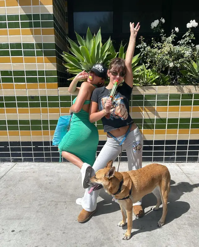 Addison Rae outfit in Nike, Wish Me Luck, and By.Dyln, 2021