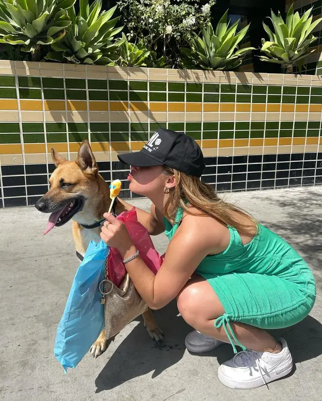 Addison Rae outfit in Nike, Wish Me Luck, and By.Dyln, 2021