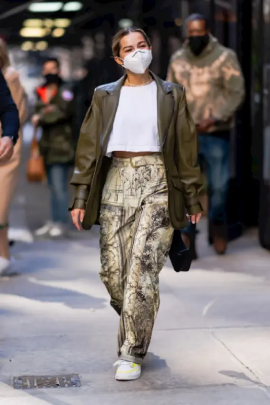 Addison Rae outfit in X Karla, Nike, and Prada, 2021