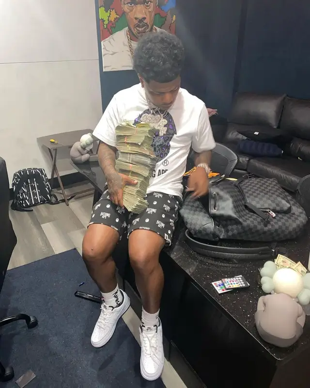 Rylo Rodriguez outfit in Bape, Nike, and Raunchy, 2021