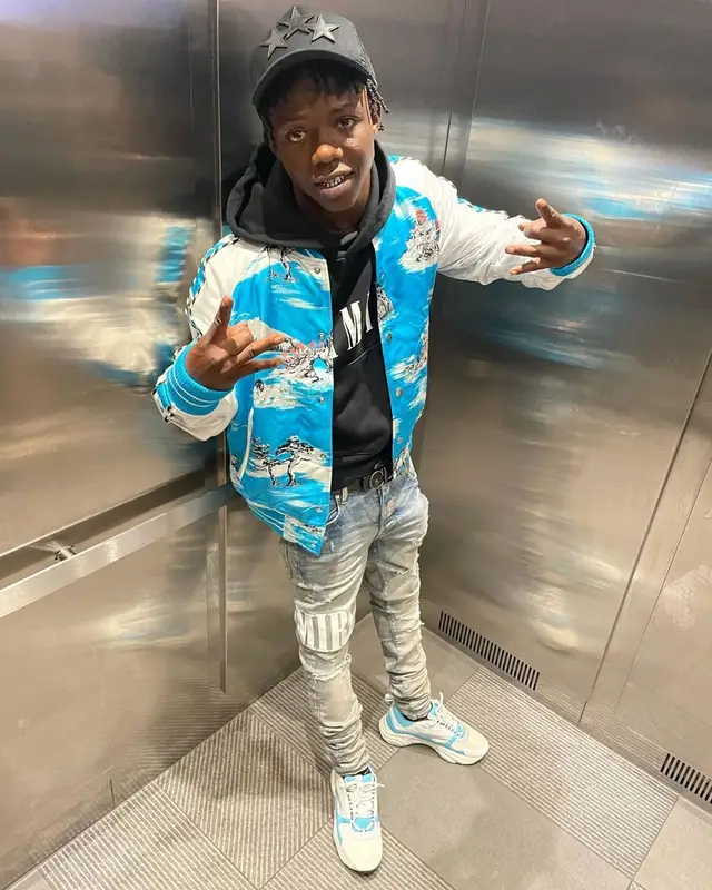 Jackboy outfit in Dior and Amiri, 2021