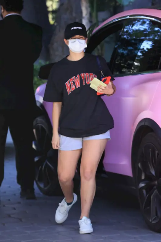 Addison Rae outfit in Reebok, By Far, and Awful, 2021
