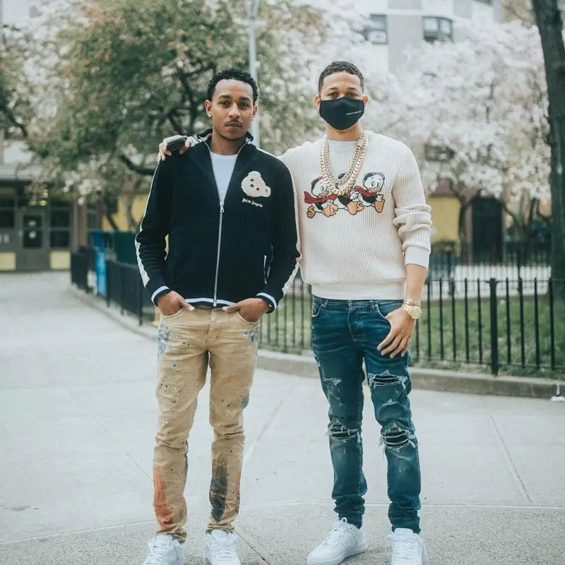 Lil Bibby outfit in Gucci, Amiri, and Disney, 2021