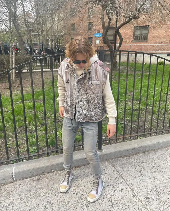 The Kid Laroi outfit in Amiri, Rick Owens, and Gucci, 2021