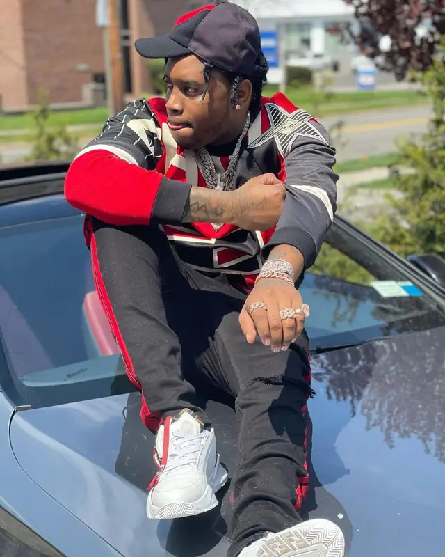Fivio Foreign outfit in Amiri and Fendi, 2021