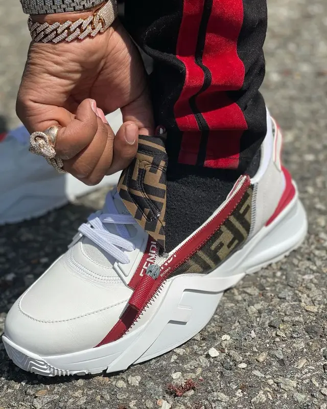 Fivio Foreign outfit in Amiri and Fendi, 2021