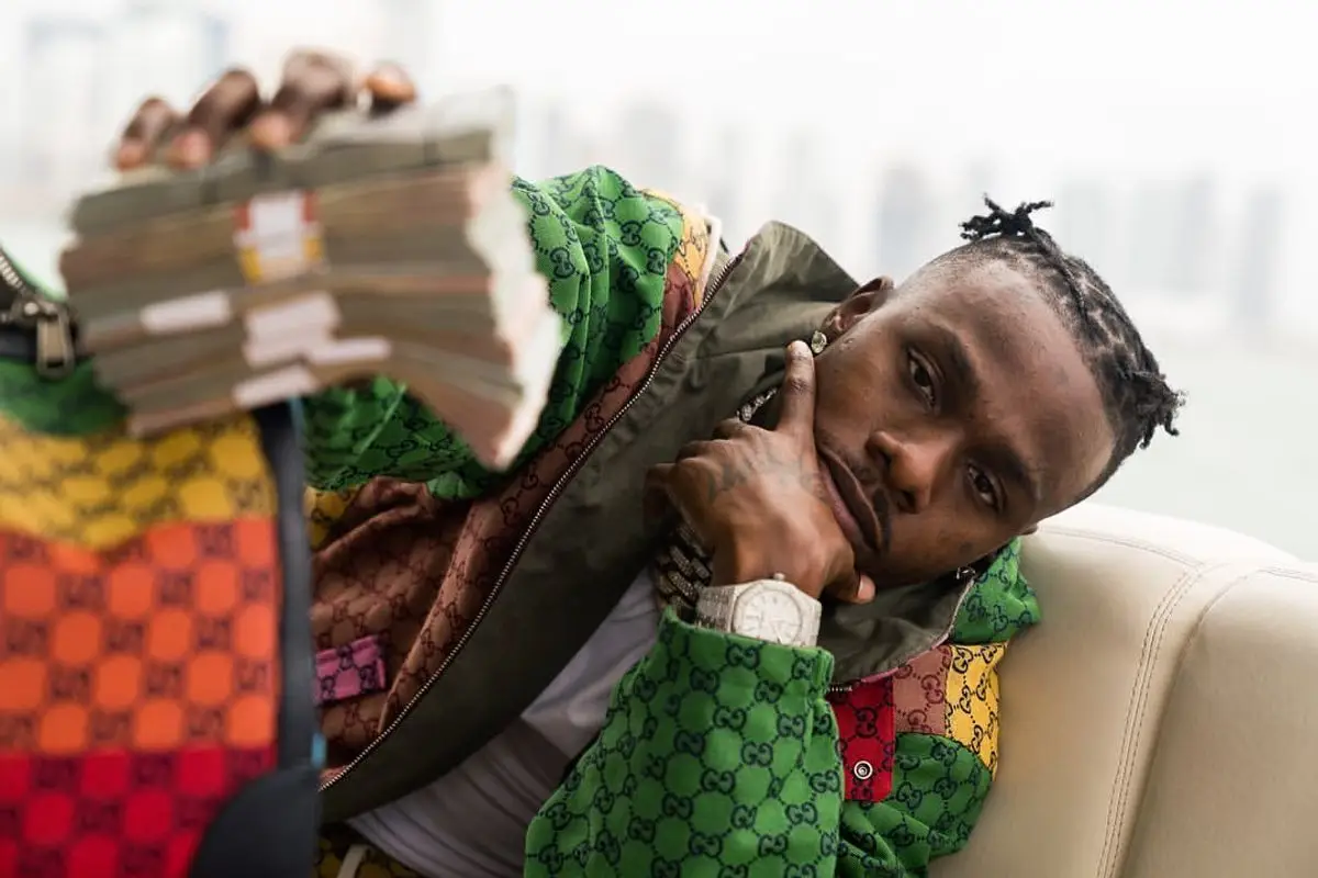 DaBaby outfit in Gucci, 2021