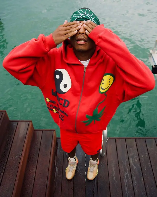 Pharrell Williams outfit in Cactus Plant Flea Market and Noah, 2021