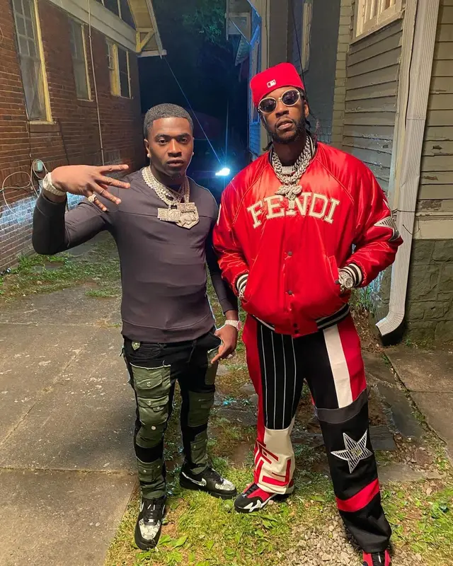 2 Chainz outfit in Fendi, Jordan, and New Era, 2021