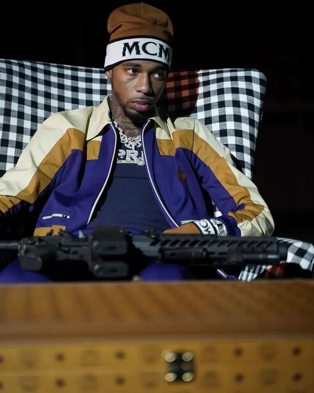 Key Glock outfit in Gucci and MCM, 2021