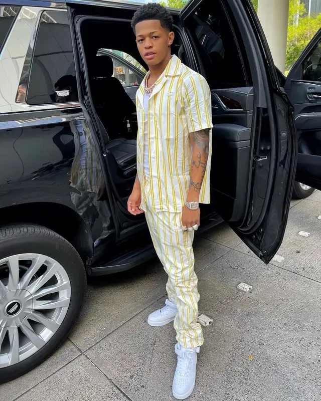 YK Osiris outfit in Lacoste and Nike, 2021