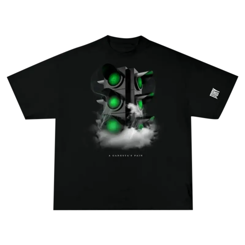 Moneybagg Yo Merch Green Light Tee Black $28