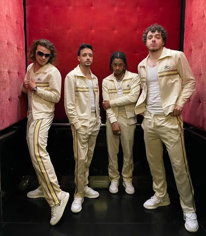 Jack Harlow outfit in Lacoste, 2021