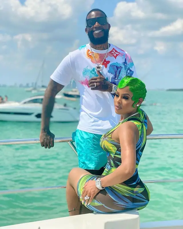 Gucci Mane outfit in Louis Vuitton, 2021