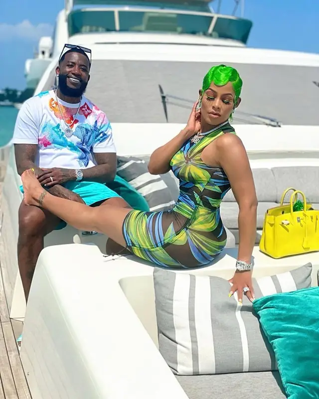 Gucci Mane outfit in Louis Vuitton, 2021