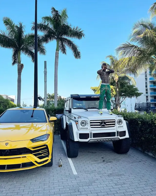 Swae Lee outfit in Ice Cream, Dior, and Calvin Klein, 2021