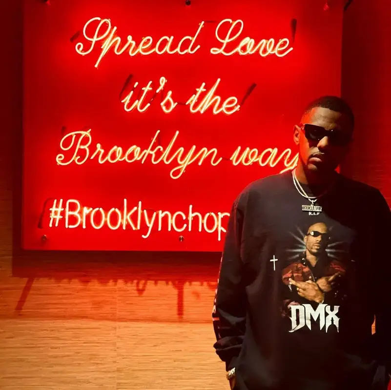 Fabolous outfit in Yeezy, Louis Vuitton, and Balenciaga, 2021