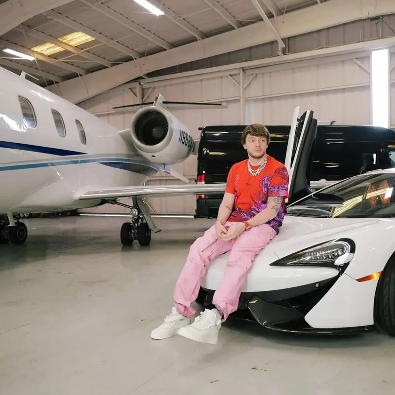 Murda Beatz outfit in Givenchy, Nike, and Comme Des Garcons, 2021