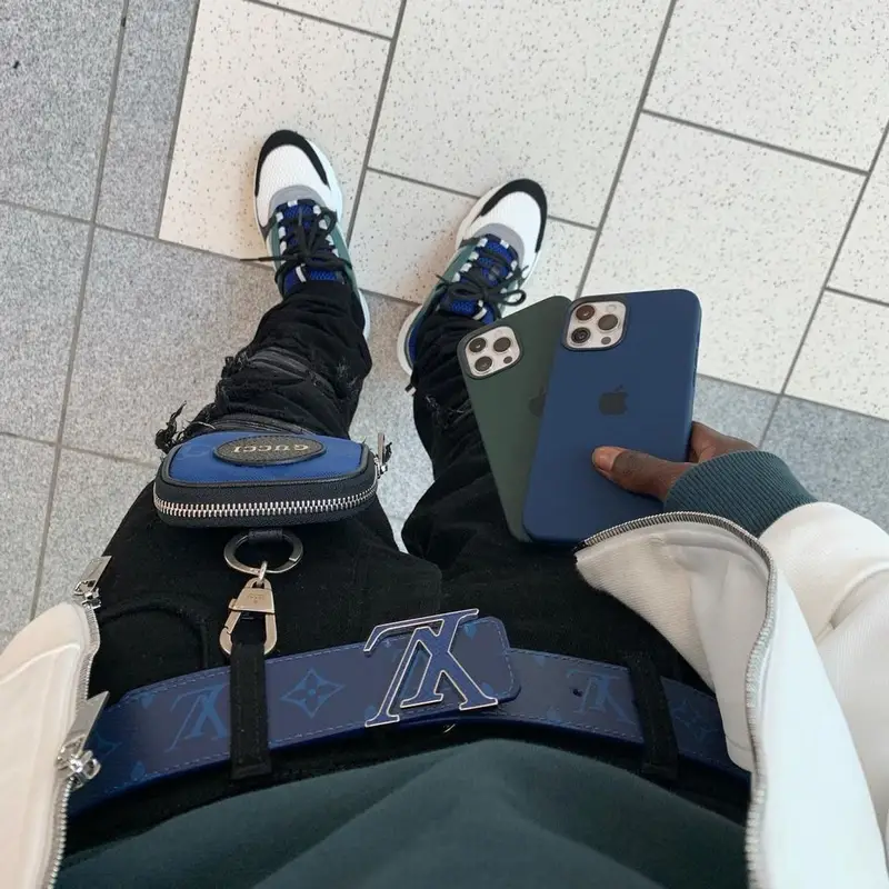 Jackboy outfit in Dior, Louis Vuitton, and Gucci, 2021