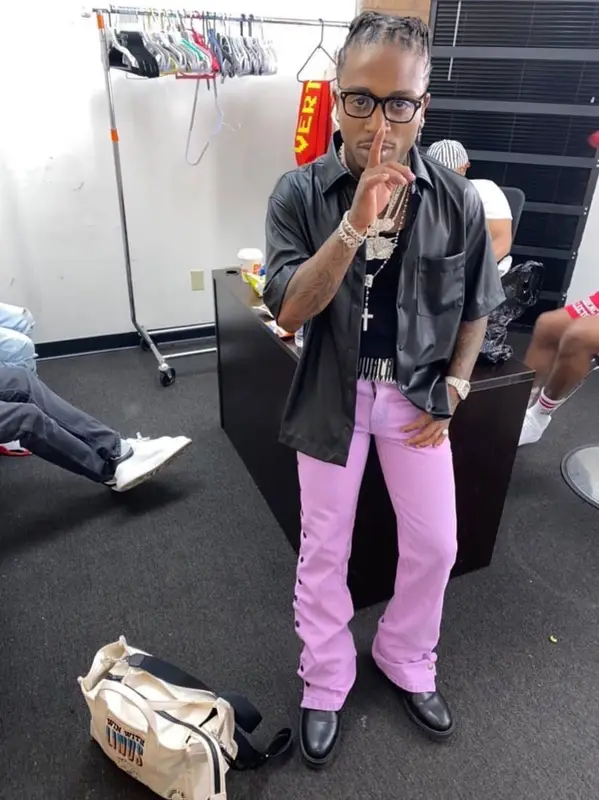 Jacquees outfit in Novacaine, 2021